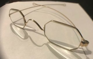 Antique Solid 14K Gold Frame Eye Glasses Spectacles 4