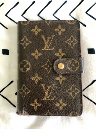Authentic Vintage Louis Vuitton Monogram Bifold Zipped Wallet Sp0998