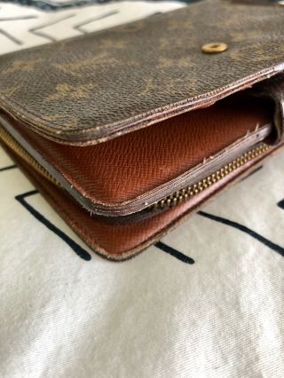 Authentic Vintage LOUIS VUITTON Monogram Bifold Zipped Wallet SP0998 7