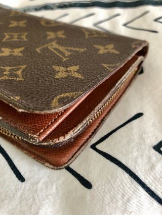 Authentic Vintage LOUIS VUITTON Monogram Bifold Zipped Wallet SP0998 8