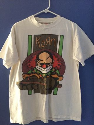 Vintage 1996 Korn Clown Shirt Rare - Mens Large