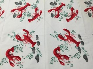 Vintage Wilendur Lobster Tablecloth – Exc Cond - Large - Featured In Books