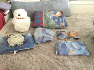 Vintage Harry Potter Cloak Of Dreams Twin Bedset Comforter,  Fitted Sheet,  Hedwig
