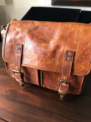 Ona The Brixton Camera/laptop Messenger Bag Leather Antique Cognac Dslr Fashion