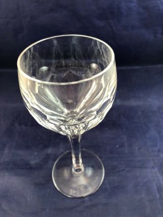 Set of 4 Vintage Waterford Lead Crystal CLARA Claret / Wine Goblets 4