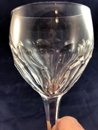 Set of 4 Vintage Waterford Lead Crystal CLARA Claret / Wine Goblets 5