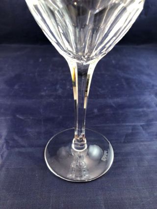 Set of 4 Vintage Waterford Lead Crystal CLARA Claret / Wine Goblets 7