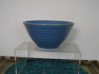Vintage Bauer 18 Blue Mixing Thin Ring Bowl 1940 