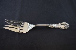 Reed & Barton Burgundy Sterling Silver Cold Meat Fork - 9 "