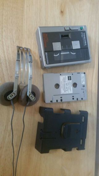 Toshiba Kt - As1 Vintage Cassette Player Tuner Pack Rp - Af2 Japan Headphones