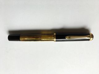 Pelikan 400 Fountain Pen Vintage Tortoiseshell Brown 14K (585) Gold Nib OB - Size 5