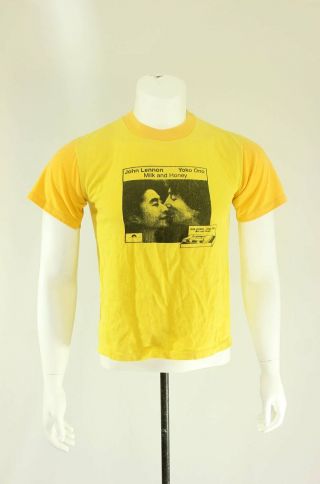John Lennon Yoko Ono Milk And Honey 1984 Vintage T - Shirt