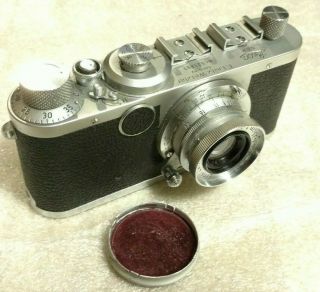 Leica Ic Model 1 (c) E.  Leitz Wetzlar D.  R.  P.  Germany Vintage 35mm Camera,  3,  5cm