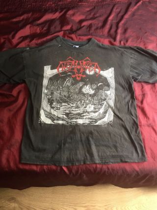 Enslaved Xl Short Sleeve Tshirt Vintage 90s Black Metal Official