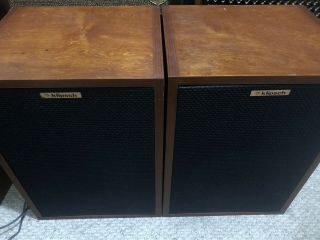 1982 Vintage Klipsch Heresy Speakers Birch Wood Consecutive Serial 2