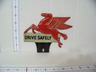 Vintage Pegasus Mobil Oil License Plate Topper - Circa 1940 