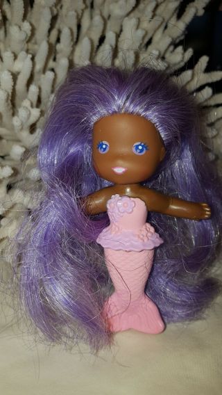 Vintage Sea Wees Wee 1984 RARE SILKY BUBBLE BALLET Mermaid African Doll Kenner 4