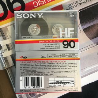 P75 - Vintage 18 pack SONY Audio Cassette Tapes blank HF90 Type I Normal Position 7