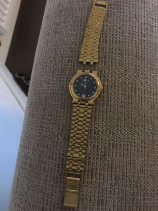 Gucci 9200m Vintage Diamond Watch Gold Plated