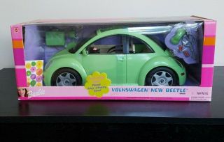 Barbie Volkswagen Beetle Bug - Year 2000 - Mattel - - Green Perfect