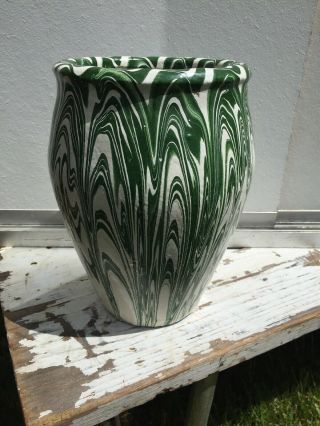 Vintage Roadside Ozark Tourist Pottery Planter Vase 9 3/4 Inches