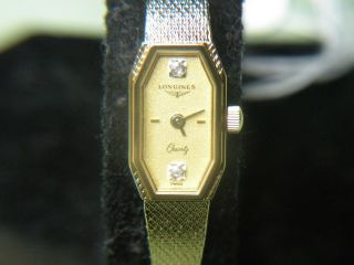 Ladies Rare & Vintage Longines " Diamond Bolero " Swiss Quartz Watch Nos 5133600