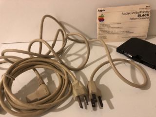 Vintage Apple IIc Computer Monitor W/stand Printer and Software All 10