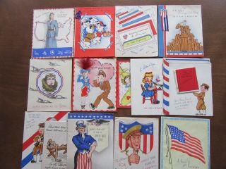 33 World War Ii Wwii Birthday Valentine Greeting Cards To Military Plus Box