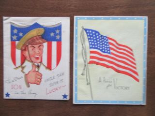 33 World War II WWII birthday Valentine greeting cards to military plus box 6