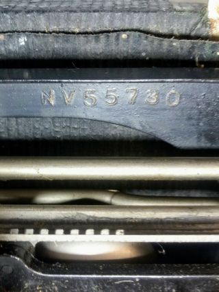 VINTAGE Antique 1920’s REMINGTON PORTABLE TYPEWRITER WITH HARD CASE - NV55730 7