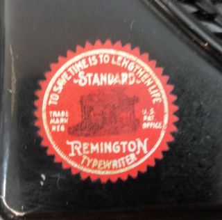 VINTAGE Antique 1920’s REMINGTON PORTABLE TYPEWRITER WITH HARD CASE - NV55730 8