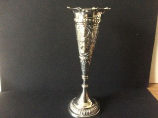 Antique Indian Silver Posy Vase.