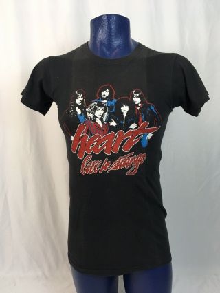 Vintage 80s Heart Bebe Le Strange World Tour Rock Band Concert T - Shirt Rare M