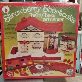 Rare Vintage Strawberry Shortcake " Berry " Busy Art Center 1983