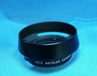 Vintage Leitz Wetzlar Germany 12586 Lens Hood 1:1.  4/50