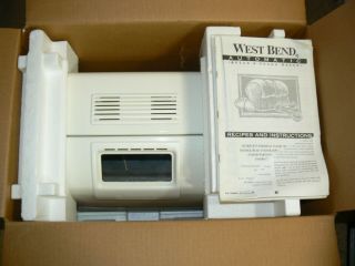 Vtg West Bend Automatic 2lb Bread Dough Maker 41085 Guc With Instructions