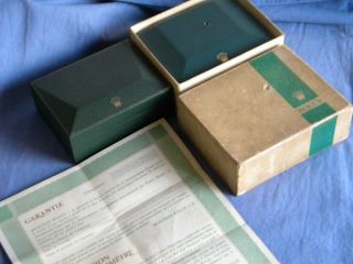 Vintage 2 Rolex Boxes And 1 Punched Guarantee