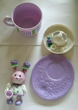 Vintage Kidsview Tea Bunny & Me Set Candy Violet Purple Toy Purple Flowers