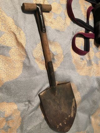 Ww1 Ww2 U.  S.  Military T Handle Trench Shovel 22 Inches Long
