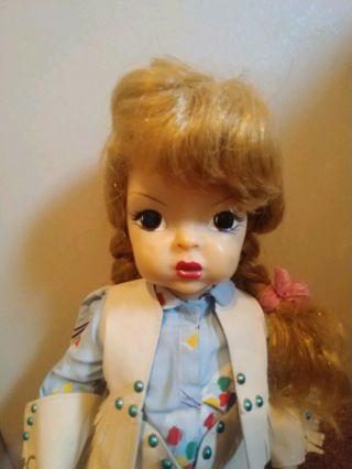 Vintage Terri Lee Doll with with cowgirl outfit. 2