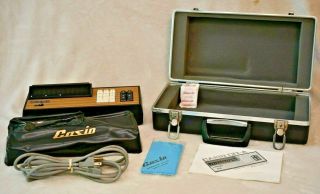 Vintage Casio 121 - A Nixie Tube Calculator W/ Accessories & Case -