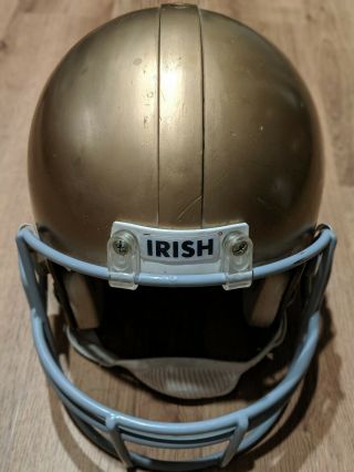 Notre Dame Game Football Helmet Rare Old Vintage Gold 1990s Early 2000s 6