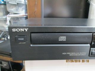 SONY Vintage CD Player Compact Disc CDP - 291 Japan 1990 &Works Good 2