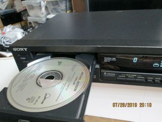 SONY Vintage CD Player Compact Disc CDP - 291 Japan 1990 &Works Good 5
