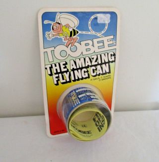 Vintage Game The Flying Can Toobee Frisbee Nib