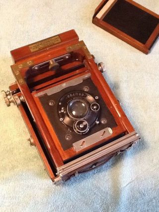 ANTIQUE KORONA PICTORIAL VIEW CAMERA WITH ACCESSORIES & CASE 10