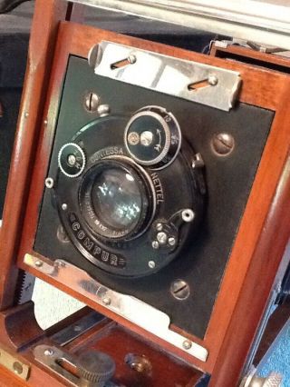 ANTIQUE KORONA PICTORIAL VIEW CAMERA WITH ACCESSORIES & CASE 4