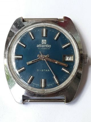 Vintage Atlantic D - Star 17 Jewels As 96 - 4 Swiss