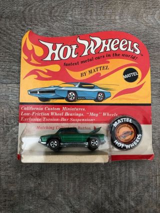 Vintage Hot Wheels Red Line Mercedes Benz 280sl Card