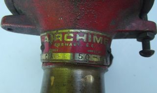 Vintage Brass / Cast Iron Airchime - Air Horn made in Burnaby BC Canada 7